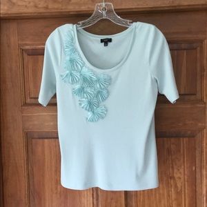 Talbots petite ribbon trimmed tee.